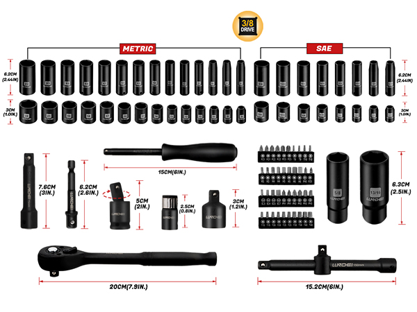 3/8 socket set