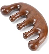 Moreinday Wooden Scalp Massager for Scalp Gua sha, Massage Comb, Wooden Head Massager - Sandalwood