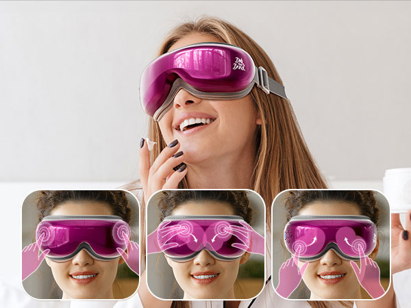 Eye Massager with Heat and Cooling migraine massager migraine relief products headache relief