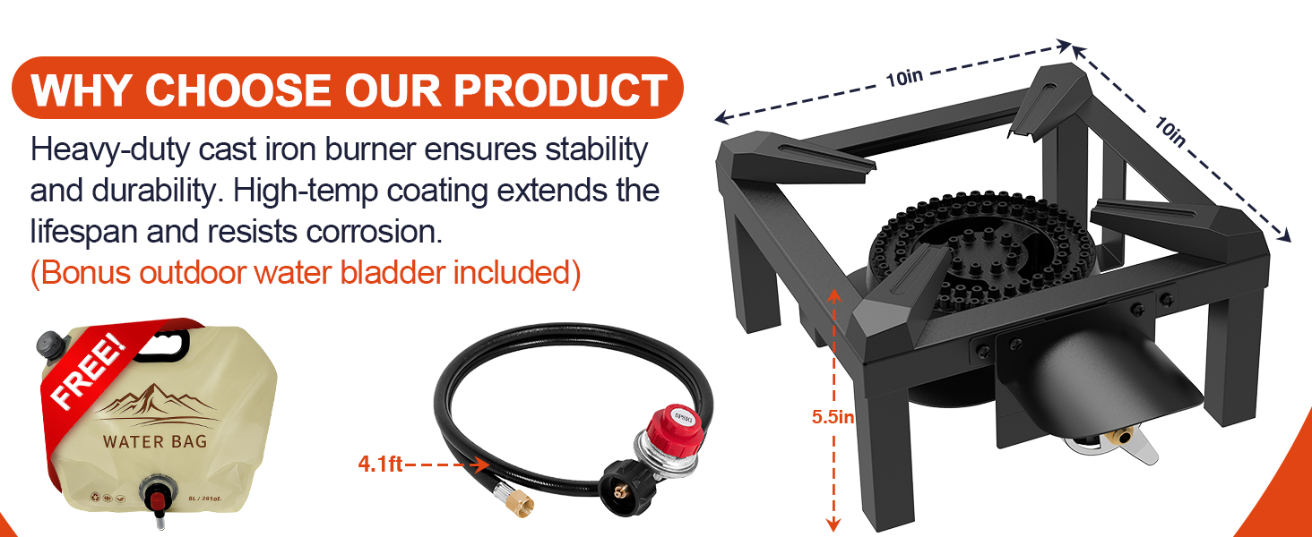 single propane burner