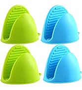 AORTDES Silicone Cooking Pinch Grips Oven Mitts - Finger Protector Pot Holder for Kitchen,Cooking...