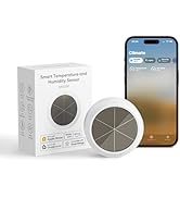 meross WiFi Thermometer Hygrometer, Meross Hub Required, Battery-Free Smart Humidity and Temperat...