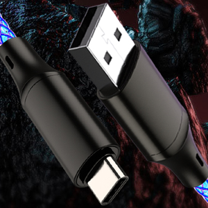 colorful gradual usb c charger cable