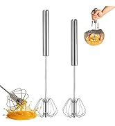 Flinbius Semi-Automatic Whisk,Stainless Steel Egg Whisk,Premium Stainless Steel Mixer for Kitchen...