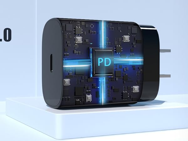 Super Fast Charger Type C, 25W USB C Wall Charger Fast Charging