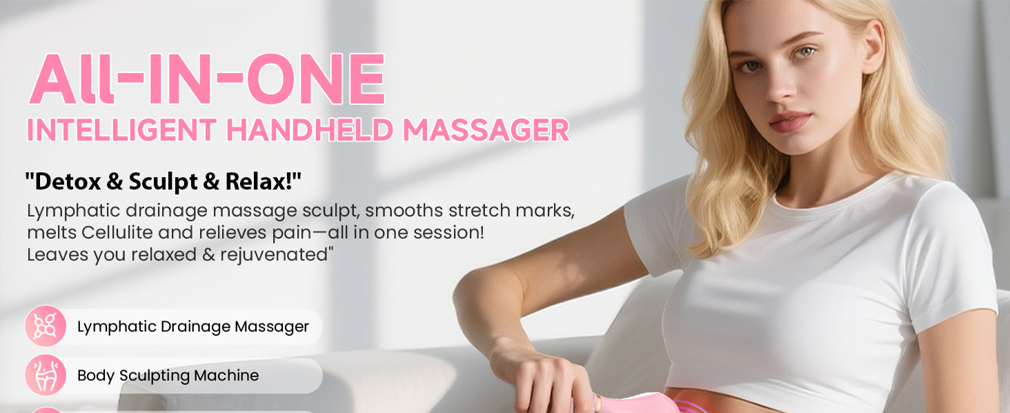 Lymphatic Drainage Massager - Anit Cellulite Massage Tool