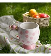 DIF DECO Ceramic Mug Cute Candy Shape, Unique Holiday Mug with Handle Hot Cocoa Cup Perfect for T...