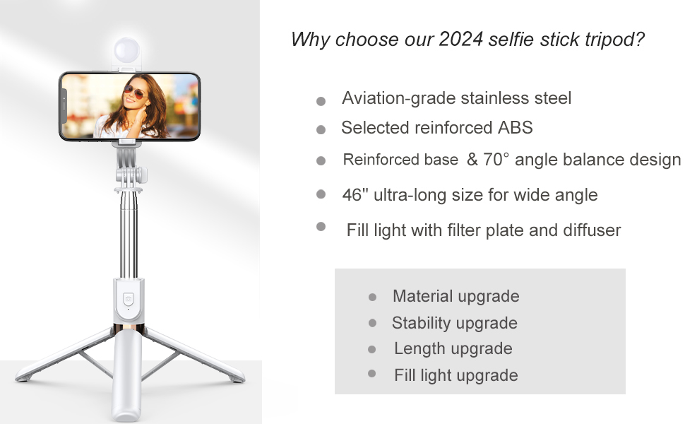 Pocket Selfie Stick with Bluetooth