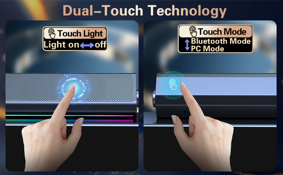 S2 Touch Control Computer Speaker