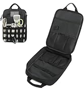 Lemubeane Tactical Camp Kitchen Organizer Camping Cooking Utensils Bag for BBQ, Picnic, Travel &amp; ...