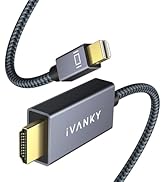 IVANKY 4K Mini DisplayPort to HDMI Cable, 4K@60Hz Thunderbolt 2 to HDMI, Alum Shell &amp; Nylon Braid...