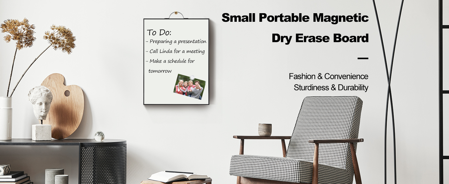 small portable magnetic white board