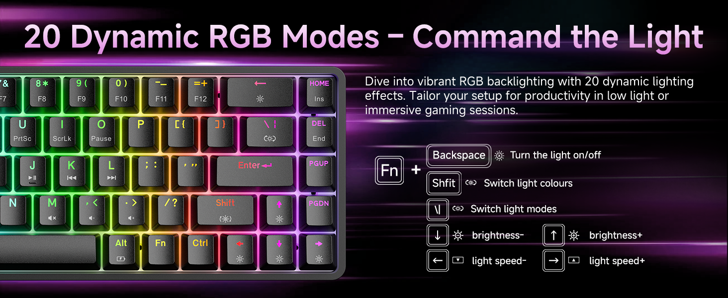 60% wireless keyboard