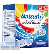 NATRUTH Washing Machine Cleaner Descaler 30 Pack,Triple Decontamination Remover with Natural Form...