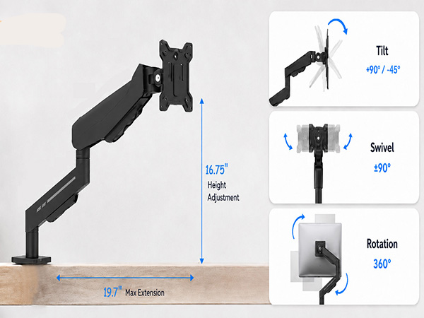 single monitor arm desk mount