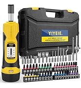 YIYEIE 60Pcs Torque Screwdriver Wrench Set, 10-70 IN.LB, Inch Pound Torque Screwdriver Electricia...