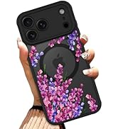 OOK Case for iPhone 17 Pro Max 6.9 Inch (Compatible with MagSafe) Pink Floral Flowers Lavender De...
