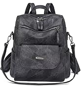 WYFJNX PU Leather Backpack Purse for Women Fashion Multipurpose Design Handbag Ladies Shoulder Ba...