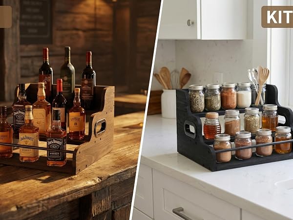 liquor bottle display rack holder