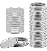 Canning Lids with Rings 24Pcs Canning Lids and Bands/Rings for Mason Jar, Ball or Kerr Jars, Spli...