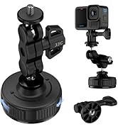 JJC Rotate Suction Cup Mount with 1/4"-20 Screw &amp; Ball Head for DJI Osmo Nano Action 6 5 Pro 4 3,...