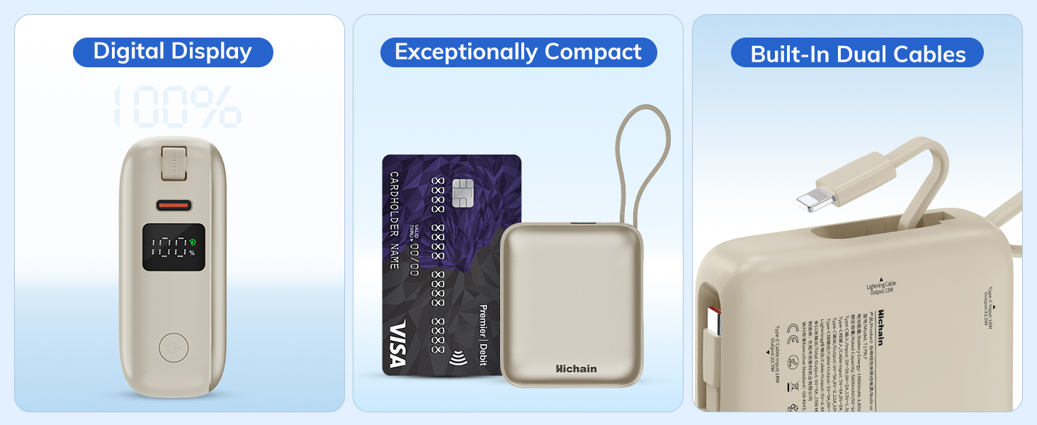 built in dual cables