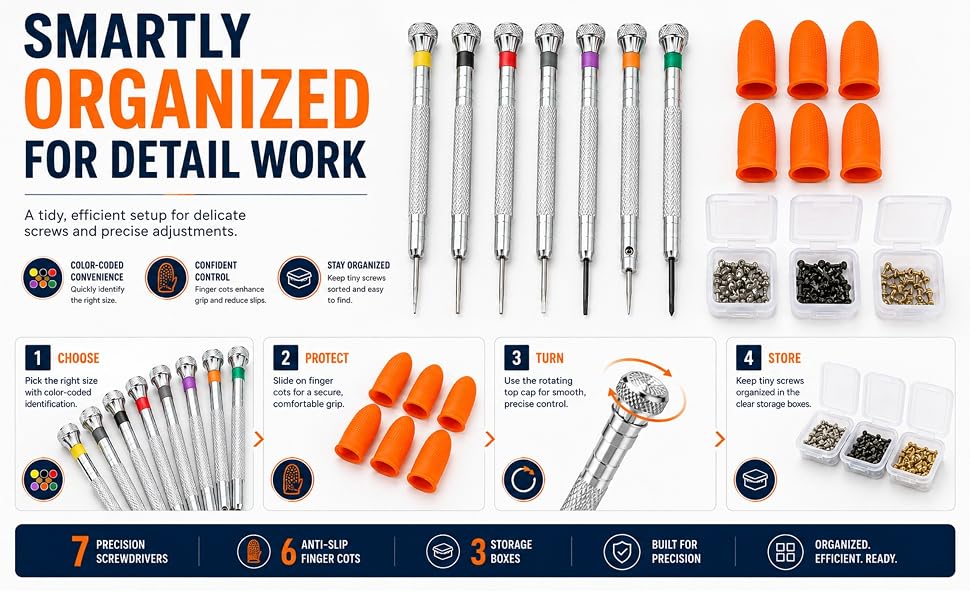 Clock screwdriver set