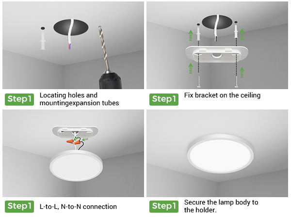 close to ceiling light fixtures