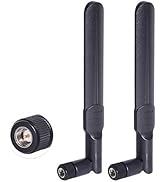 Bingfu Dual Band WiFi 2.4GHz 5GHz 5.8GHz 8dBi SMA Male Antenna (2-Pack) for Wireless Vedio Securi...