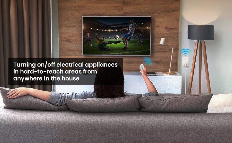 remote control outlet tv on off switch with keychain