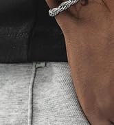 Pealicious Men Bracelet as Silver Cuban Link Bracelet for Men Accessories, Silver Chain Bracelet ...