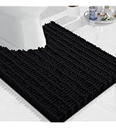 Arotive Luxury Toilet Rugs U-Shaped 24x20, Extra Soft Thick Absorbent Shaggy Chenille Bath Rugs, ...