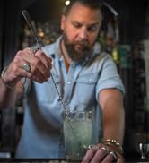 Barfly Teardrop Bar Spoon, End 11 13/16&amp;#34; (30 cm), Stainless Steel