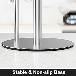 Stable base no-slip paper towel holder