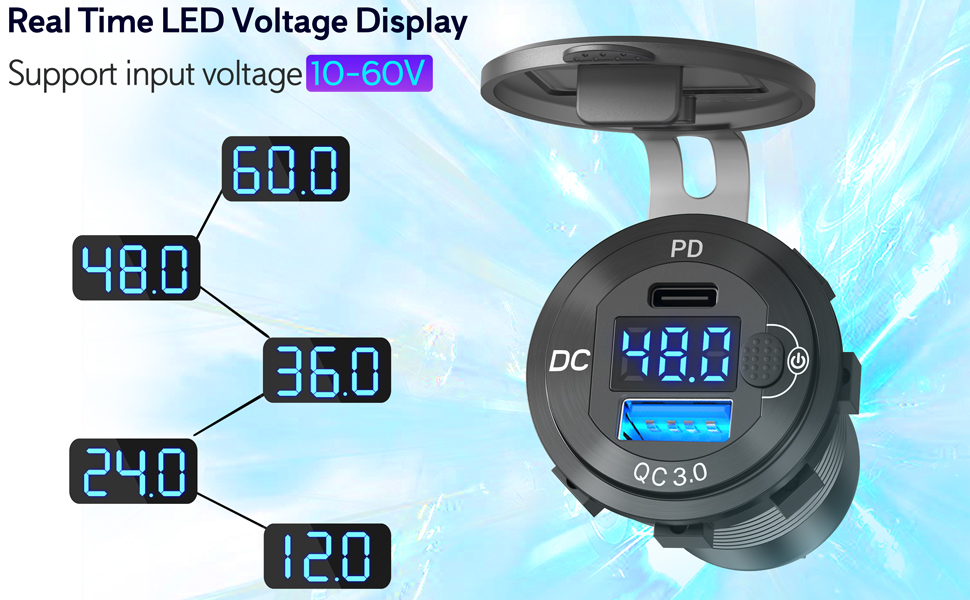 led voltage display