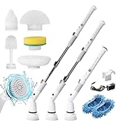 CoolKits Electric Spin Scrubber K-129 New Cordless 350 RPM 4000mAh Battery 6 Replaceable Cleaning...