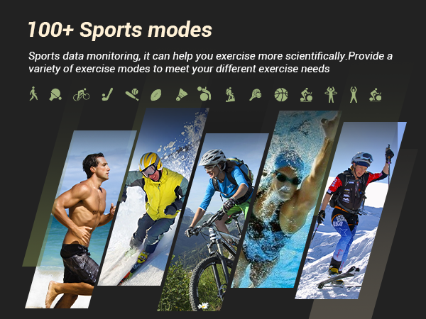 Smart watches for men with 100+ Sports modes
