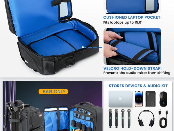Audio Mixer Travel Case Bag