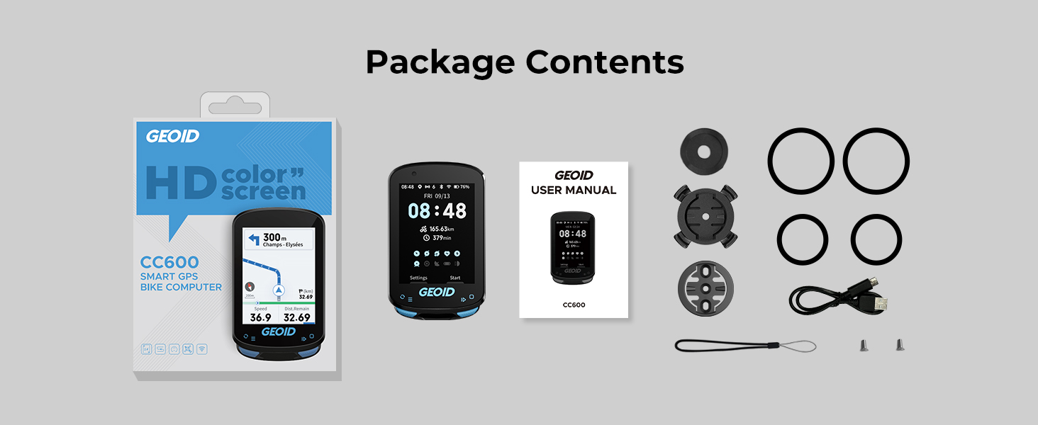 geoid bike computer package contents