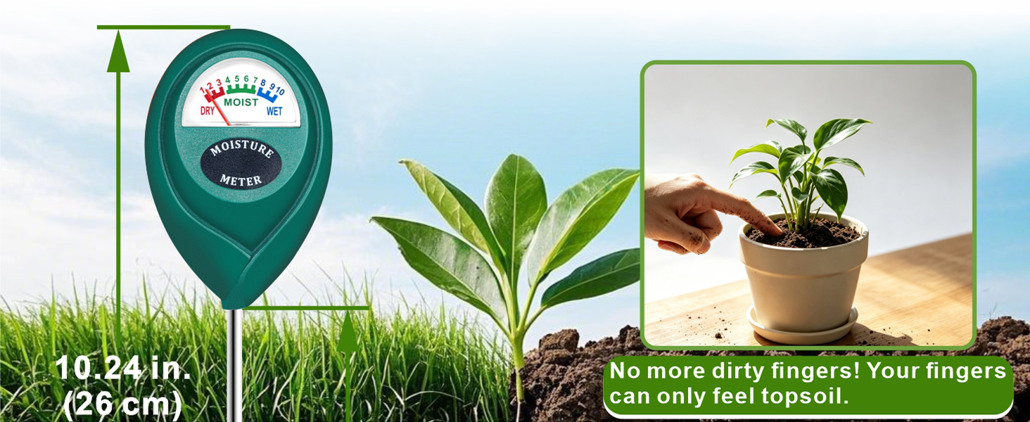 xlux green soil moisture meter