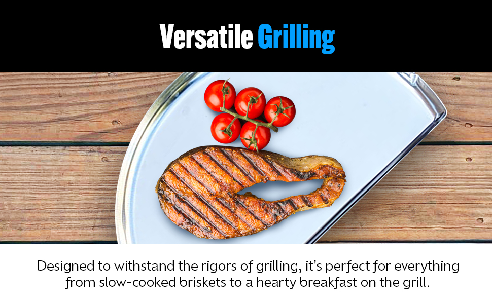 Kettle Grill Accessory for Searing, Dripping, and Griddling