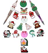 16PCS FIVEIZERO Focal Beads –Christmas Beads,Festive Beads for DIY Keychains, Bracelets, Necklace...