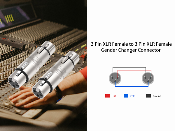 xlr female to female adapter