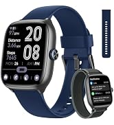 Woneligo Smart Watch for Men Women [43mm 3 Bands], 1.75‘’ AMOLED HD Screen Fitness Watch with Ans...
