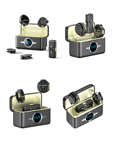 Multiple angles of wireless microphones