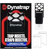 Dynatrap DT3007 Indoor Plug-in Fly Trap for Flies, Fruit Flies, Moths, Gnats, and Other Flying In...