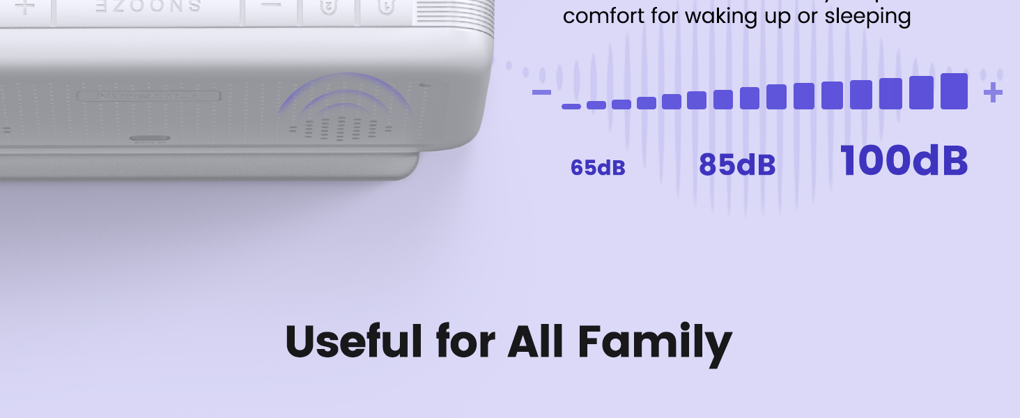 Dekala Wishalarm Bed shaker loud alarm clock for heavy sleepers