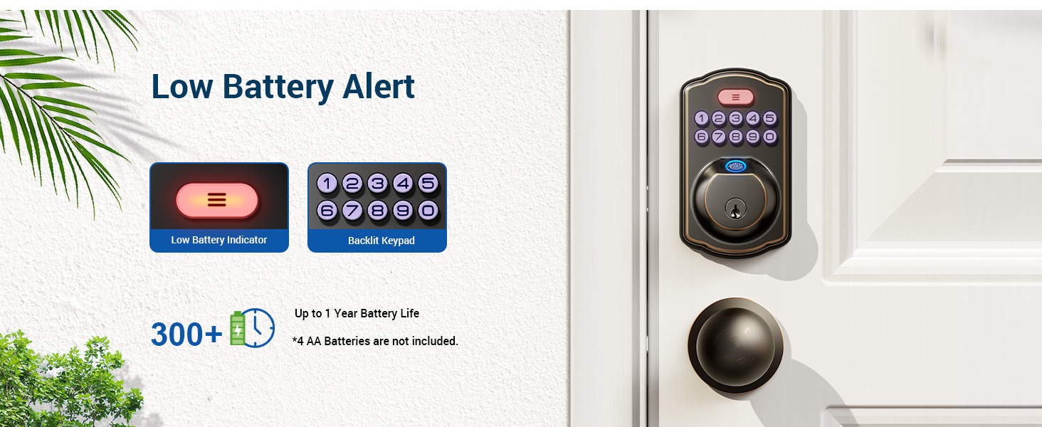 keyless entry door lock with knobs