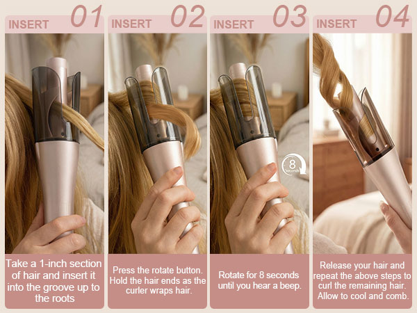 rotating curling iron