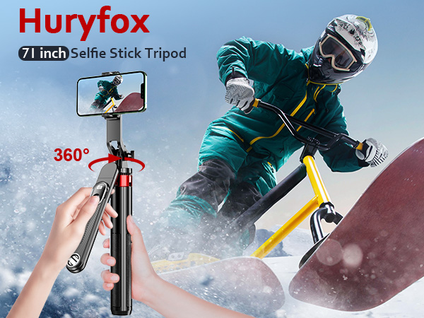 Huryfox Selfie Stick Phone Tripod